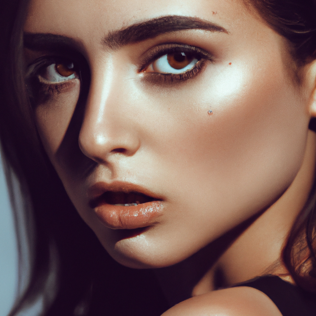 レタッチ後のポートレート（自然な肌の艶と色再現）